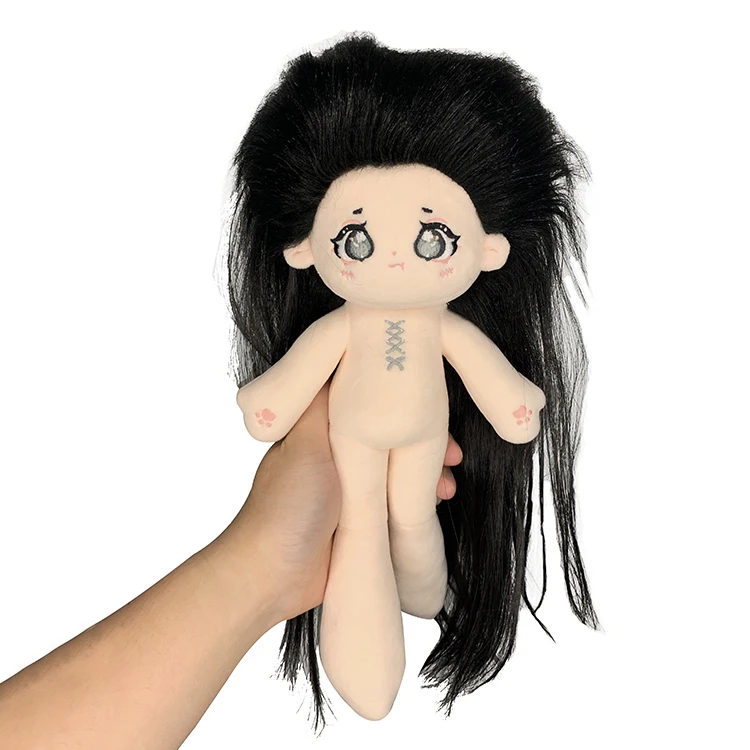 New doll shape cute standing skeleton custom long legs long hair plush doll custom Korean star Korean wave plush idol doll