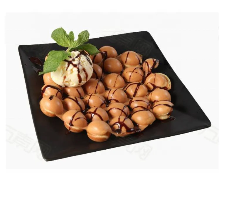 GAS Type Egg Waffle Maker Make a large hexagon-shaped waffle with a bubble