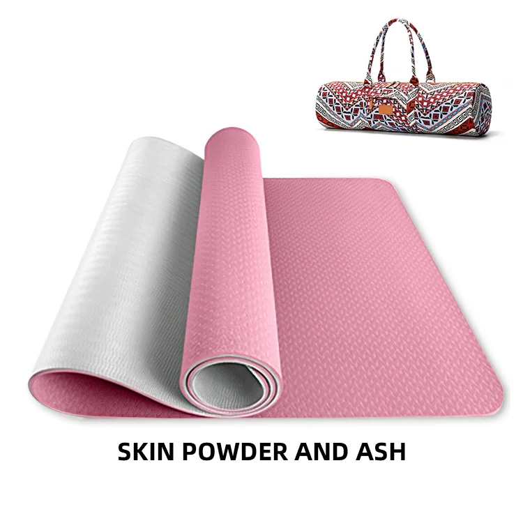 Low Price Yoga Mat and carrying case Gym Exercise Custom Logo tpe yoga mat with position line