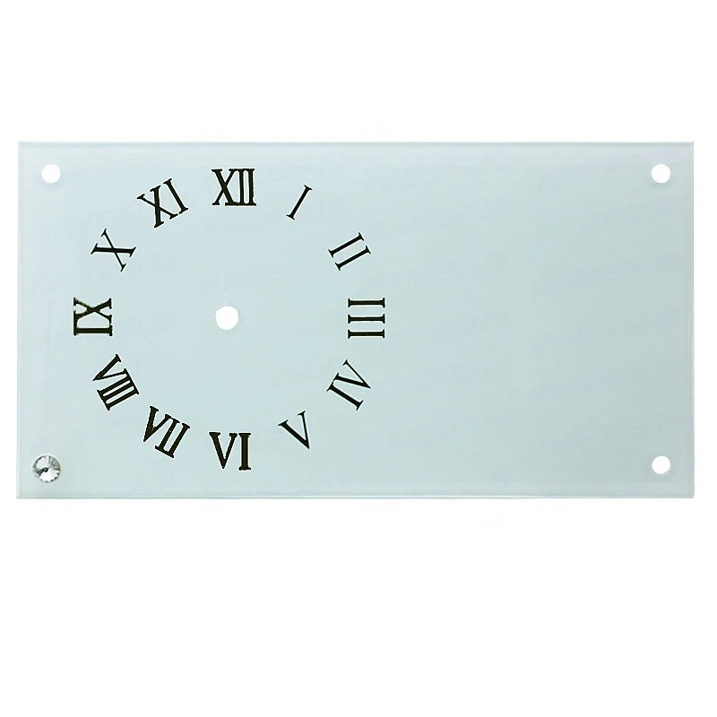 Crystal Glass Photo Frame Iron Home Decoration with Clock BL-28 Factory Directly Sublimation Glass Square Clear 6 Color Morden