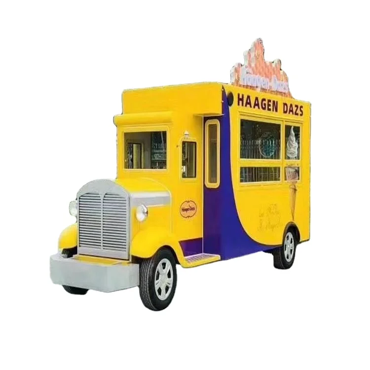 Fully Equipment Mobile Food Truck Used Fast Crepe Food Trucks Concession Trailer with Extension for Small Business