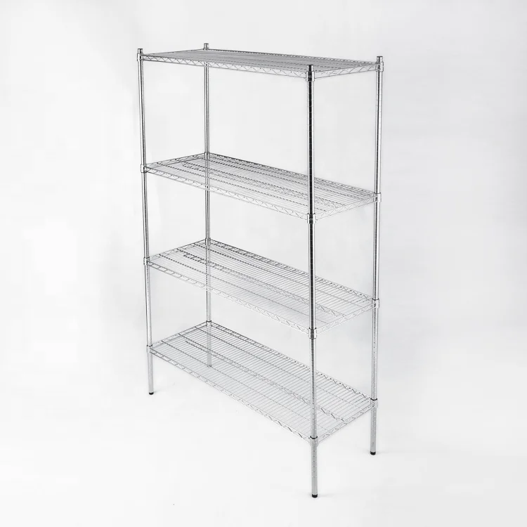 Nsf Approved Steel  Shelving  Wire Shelving Metal Chrome Rack