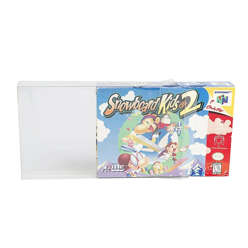 Gameboy Cartridge Case SNES Clear Plastic Protector Box