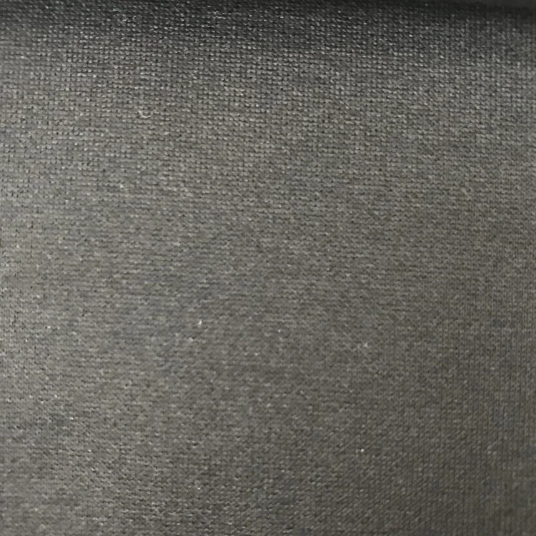 Custom Low MOQ Black 13%Rayon 87%T Polyester Rayon Blend Fabric Knitted Fabric For Clothing