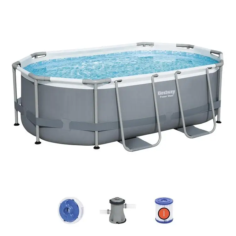 Bestway swimming pool rectangular 5614A size 305*200*84cm with filter pump