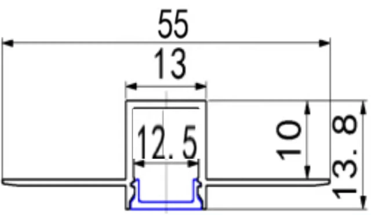 SDW062 Trimless Led Aluminium Profiles flush mounted Linear Light Aluminium Extrusion Channel For Plaster Ceilings