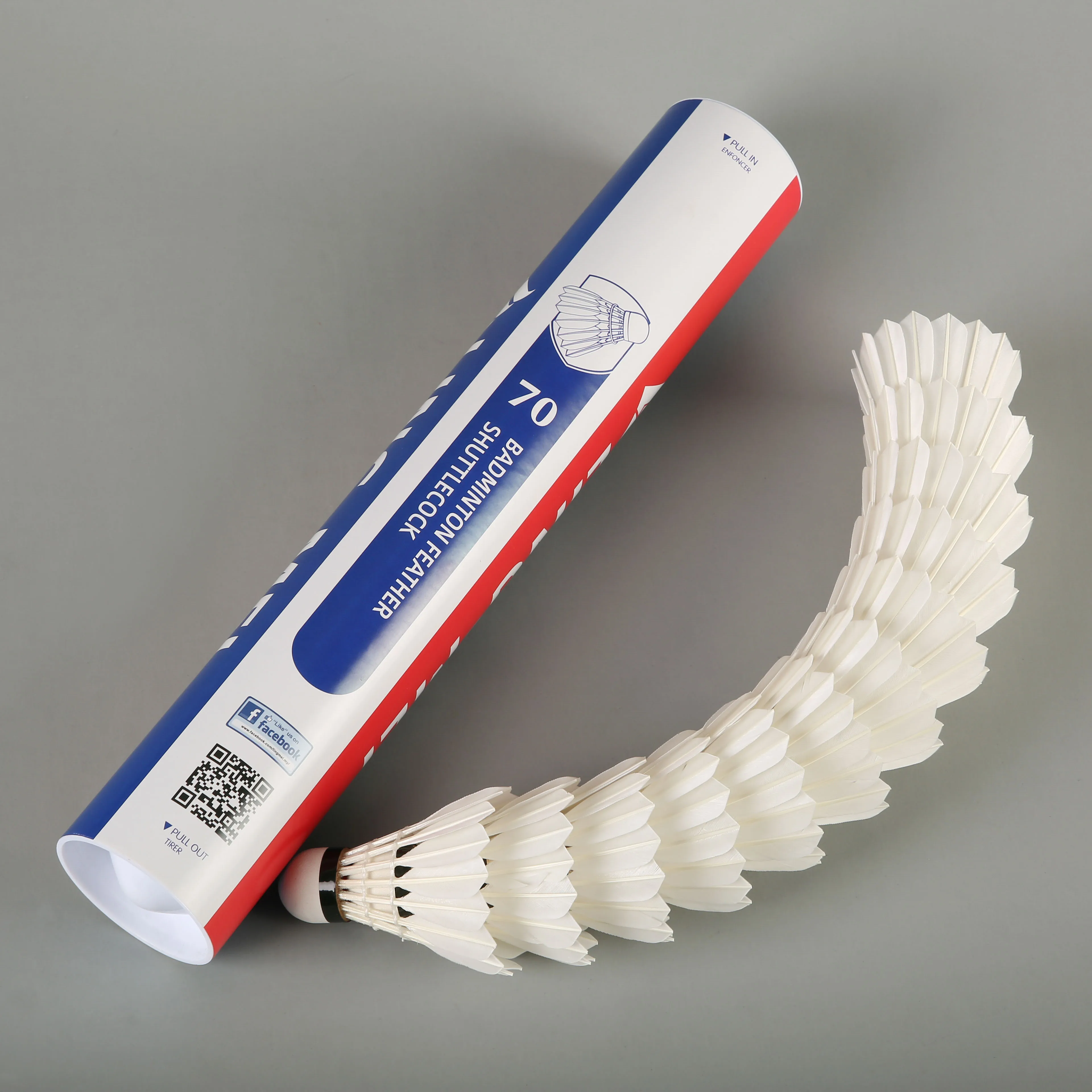 Lingmei 70 all round goose feather badminton shuttlecock