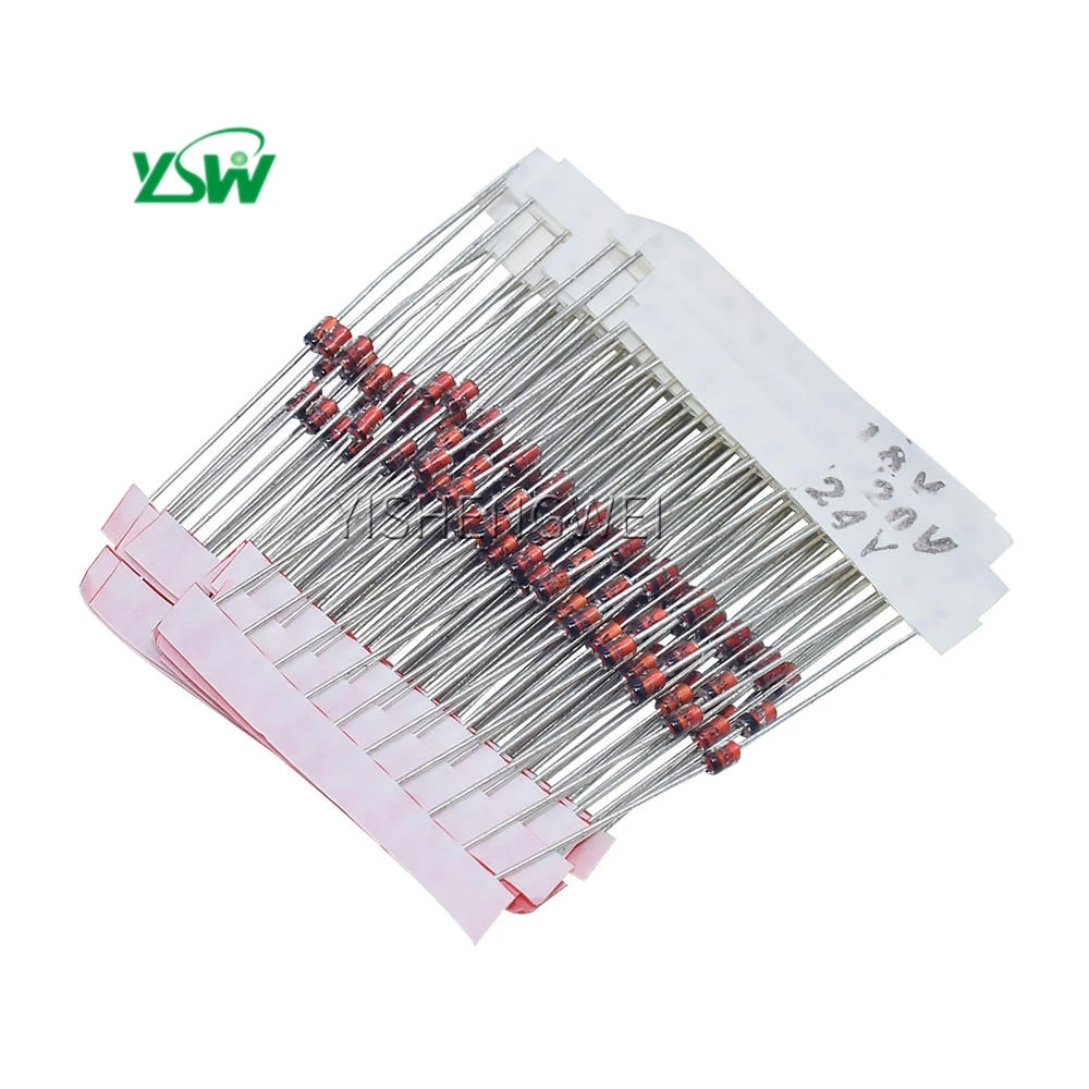 1 Вт регулятор диодный пакет 140 видов 1/2 комплект Zener Diode DO-41 3 V-30V 3V3 3V9 4V7 5V1 6V2 10V 12V 20V 24V