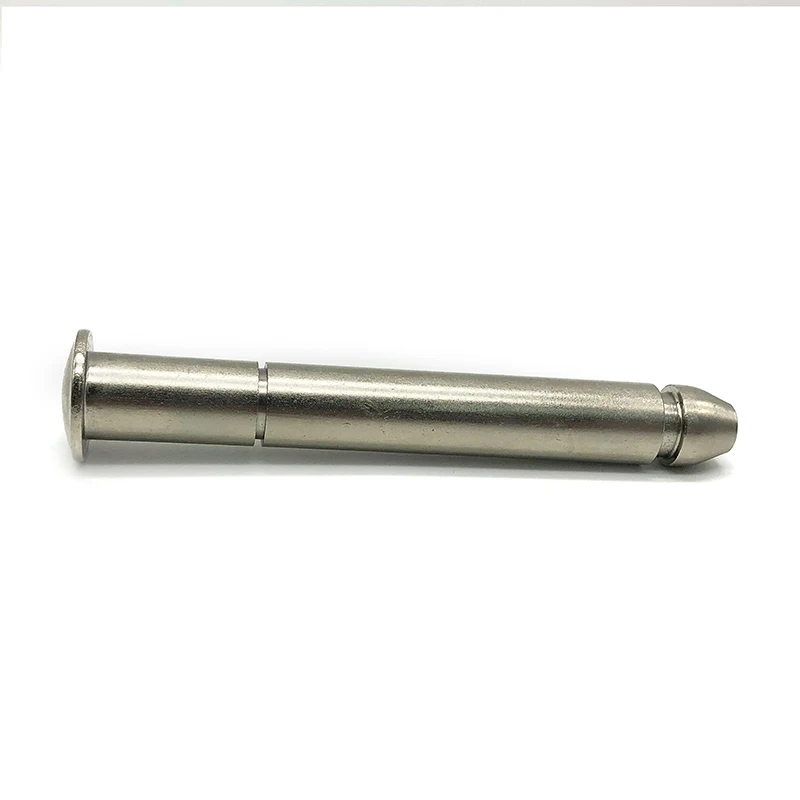  Factory custom stainless steel zinc plated threaded knurled shaft dowel