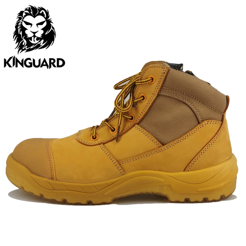First layer Nubuck Leather Dual PU CE SBP Safety shoes