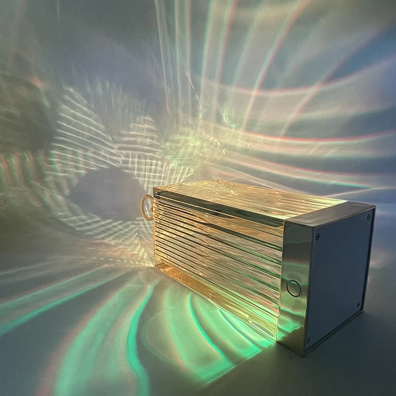 Creative Restaurant Bedside Atmosphere Lighthouse Table Lamp Desktop Decoration Charging Touch Crystal Night Light