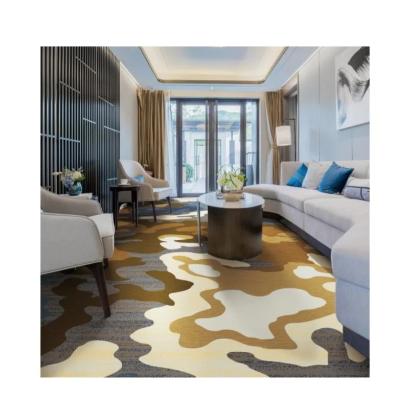 Kaili High Quality Printed Nylon Hotel Carpet 5 Star Wall-to-Wall carpet for Bedroom Cheap wilton Hotel Room Use