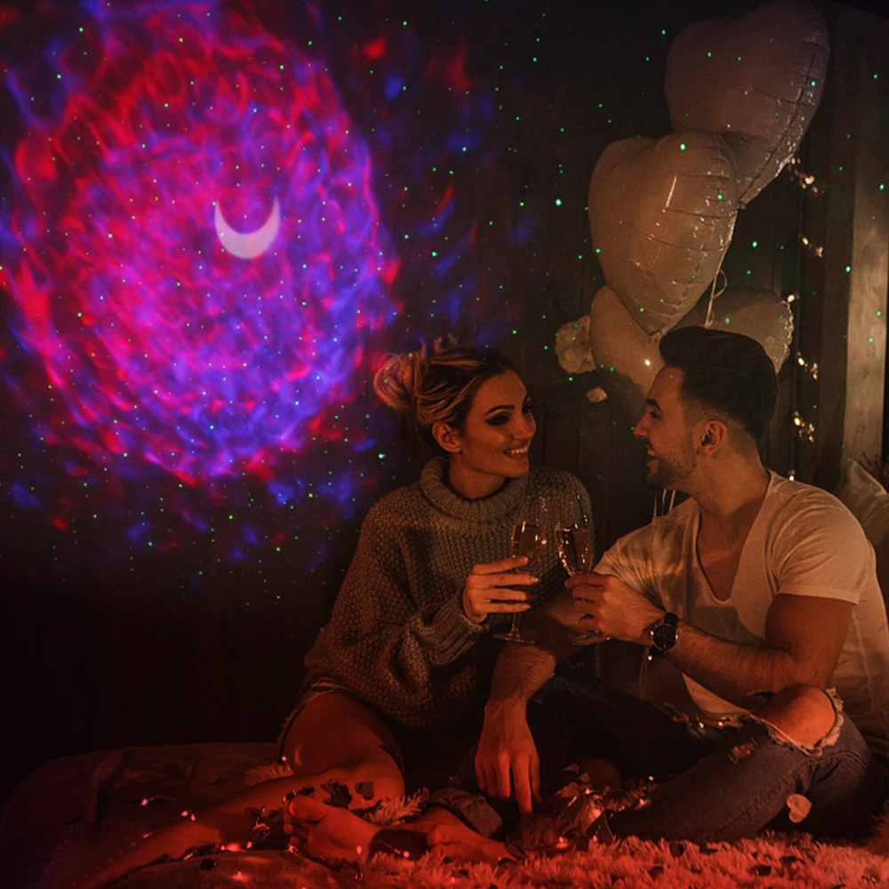 LED Lights Show Sky Stars Moon Indoor Portable Round Projector LED Night Light LED Star light Projector