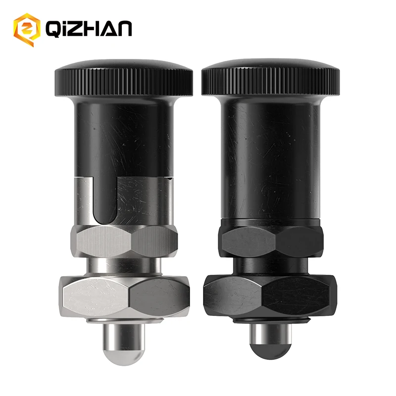 Professional Manufacturer Carbon Steel  M12 M16 Retractable Spring Loaded Indexing Plungers Pin Spring Loaded Plunger