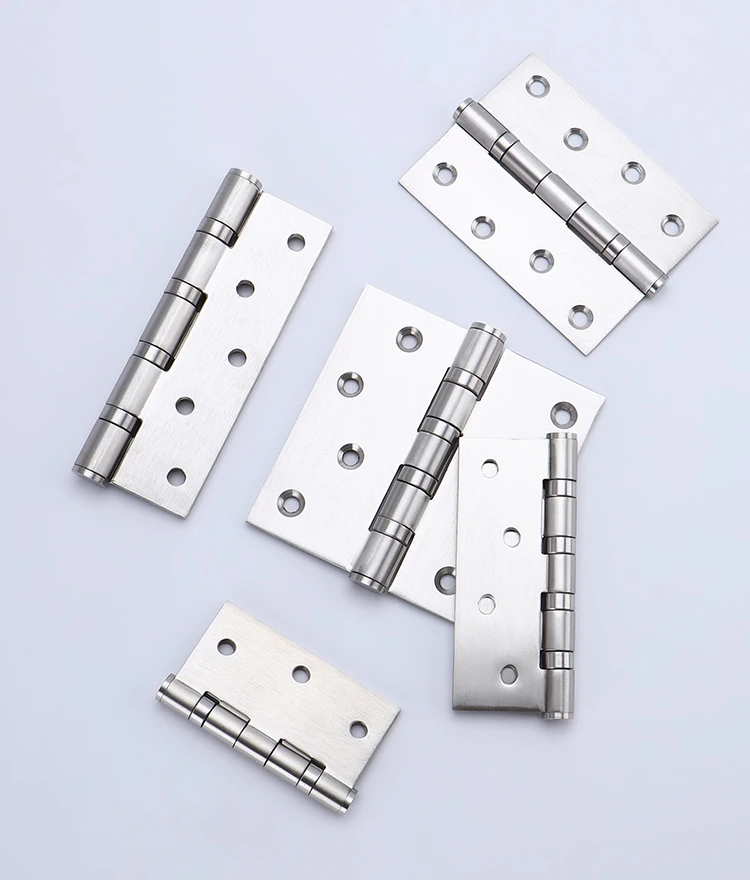 Factory High Quality 3/4/5 Inch Ball Bearing Metal 201/304 Stainless Steel Door Hinge For Wood Door