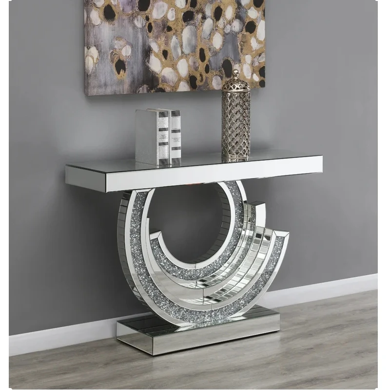 Elegent hotel mirrored console table