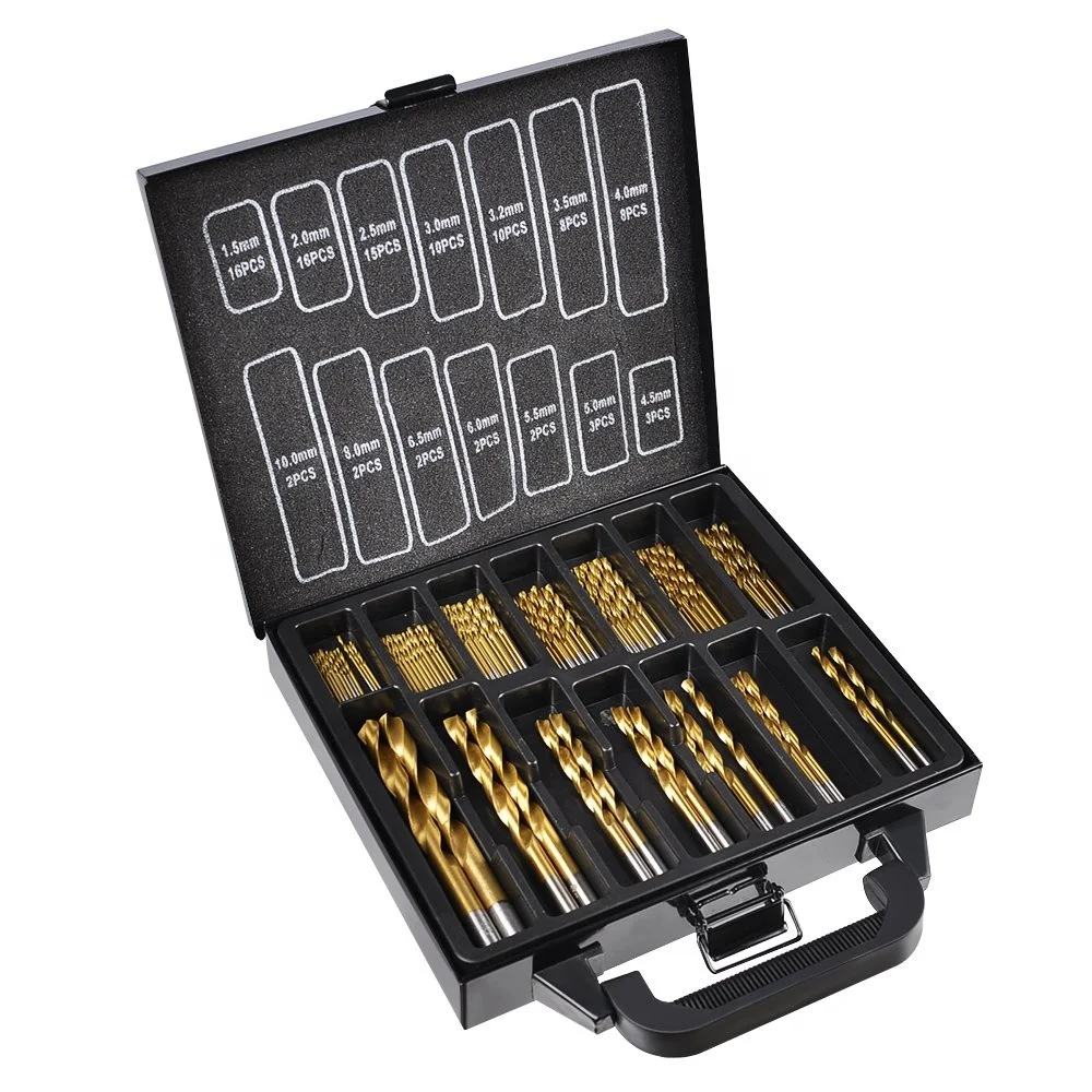 99pcs High Quality HSS Twist Drill Bit Set Tool Kit for Metal Drilling by Cuttingcraft