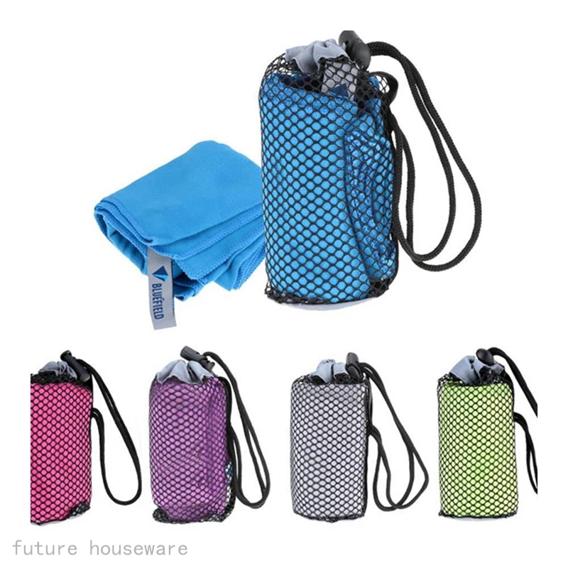 Custom Embroidery Microfibre Sports Towel  Bag Microfiber Gym Towel