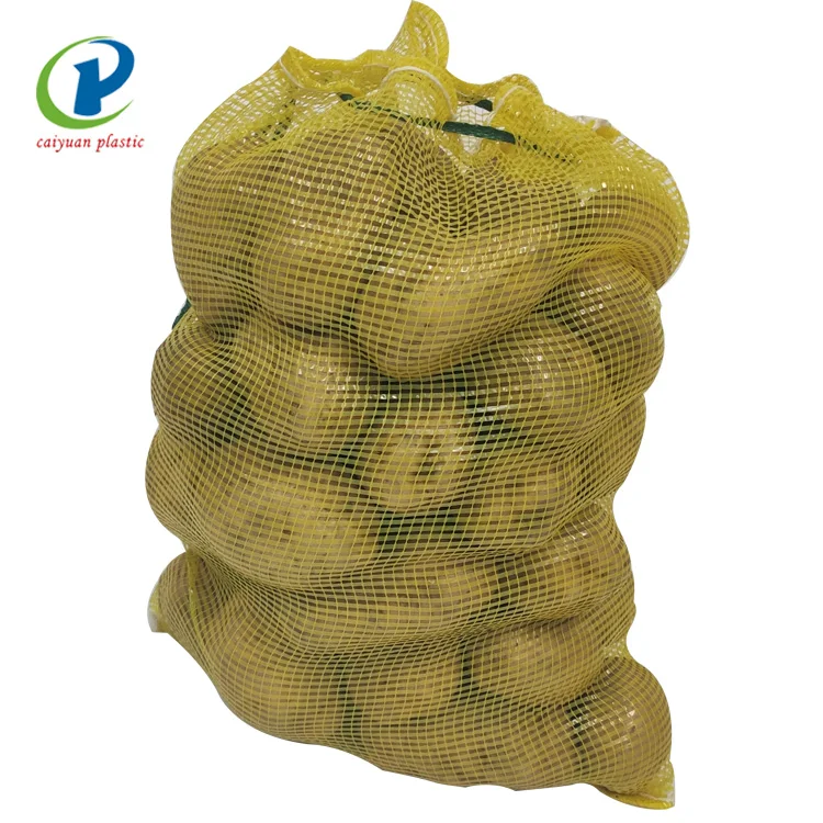 mesh pouch fish net bag for packing onion potato garlic