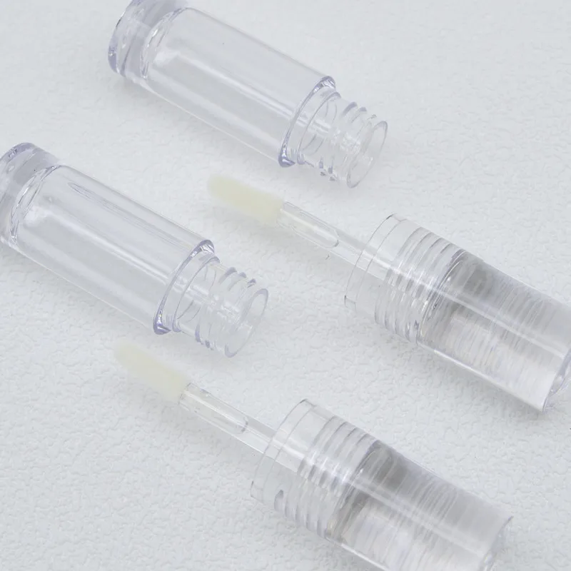 Small Size Lip Gloss Container,  Transparent Lip Gloss Container Tube, Customized Lip Gloss Tube Label
