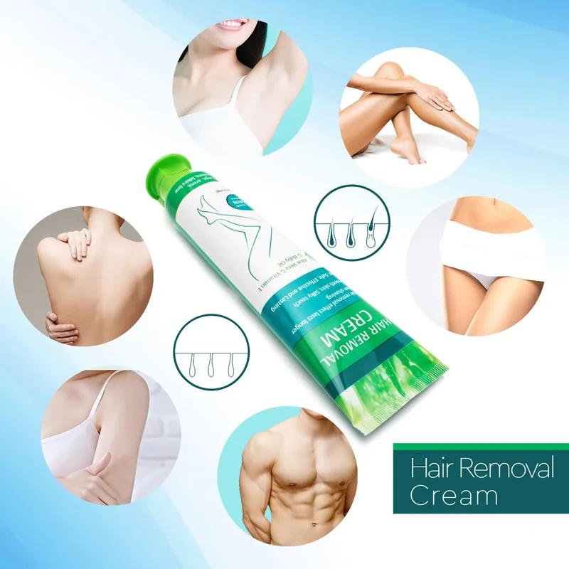 
2020 New Product Painless Hair Removal Depilatory Cream for Full Body Bikini Part and Arms Legs with Aloe Vera 