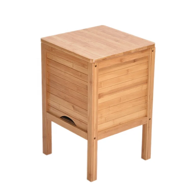Bamboo simple bathroom living room toy storage cabinet