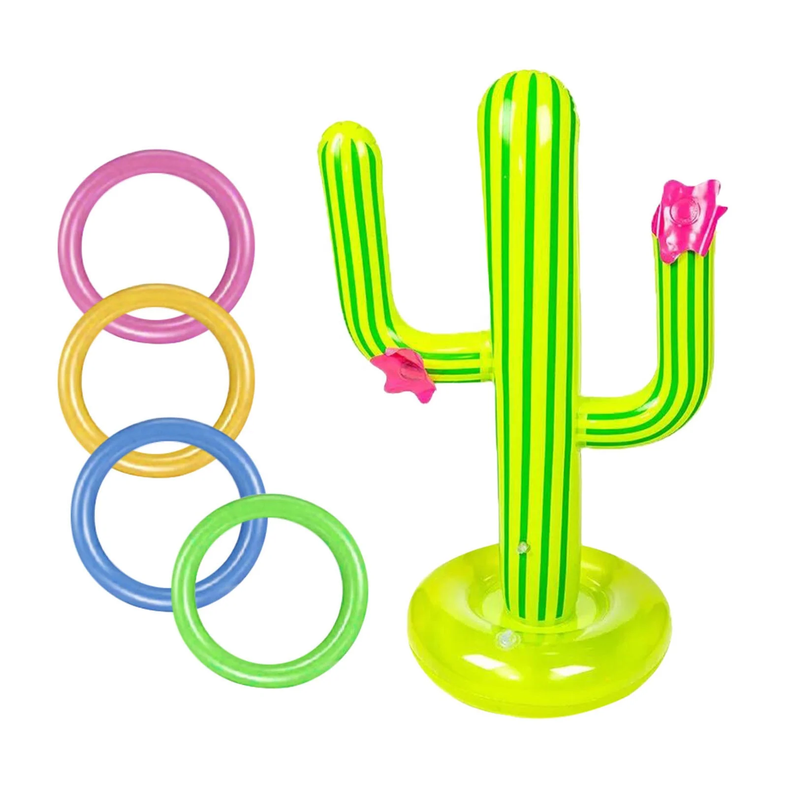 Amazon sells high-quality PVC inflatable cactus ferrule toys inflatable beach toys throwing games for summer games