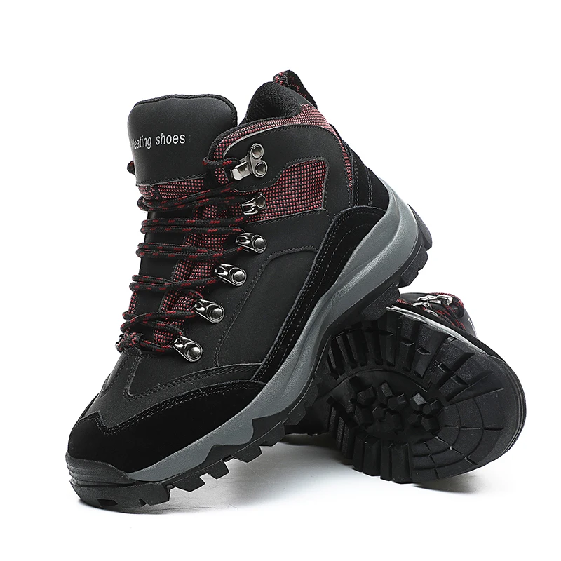 Теплые зимние прогулочные ботинки от производителя, теплые электрические рабочие ботинки для снега, перезаряжаемая обувь с электроподогревом