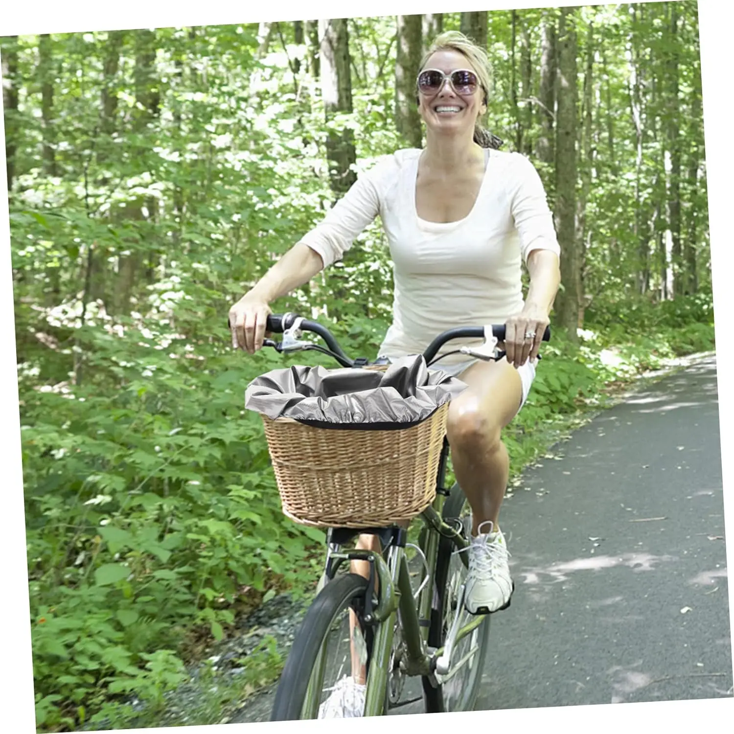 Convenient Bicycle Storage Basket with Classic Design and Low Price Includes Storage Bag for Tools