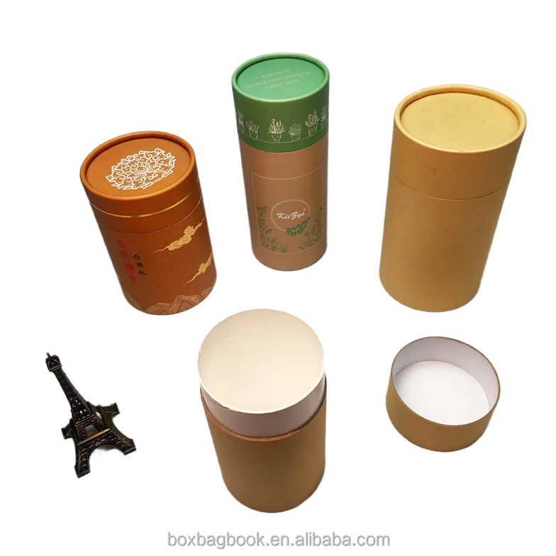 Recyclalbe Cosmetic Lip Perfume Candle Rolling Craft Paper Tube Mailing Box For Olive Oil Personal Body Care Cardboard Tube Box