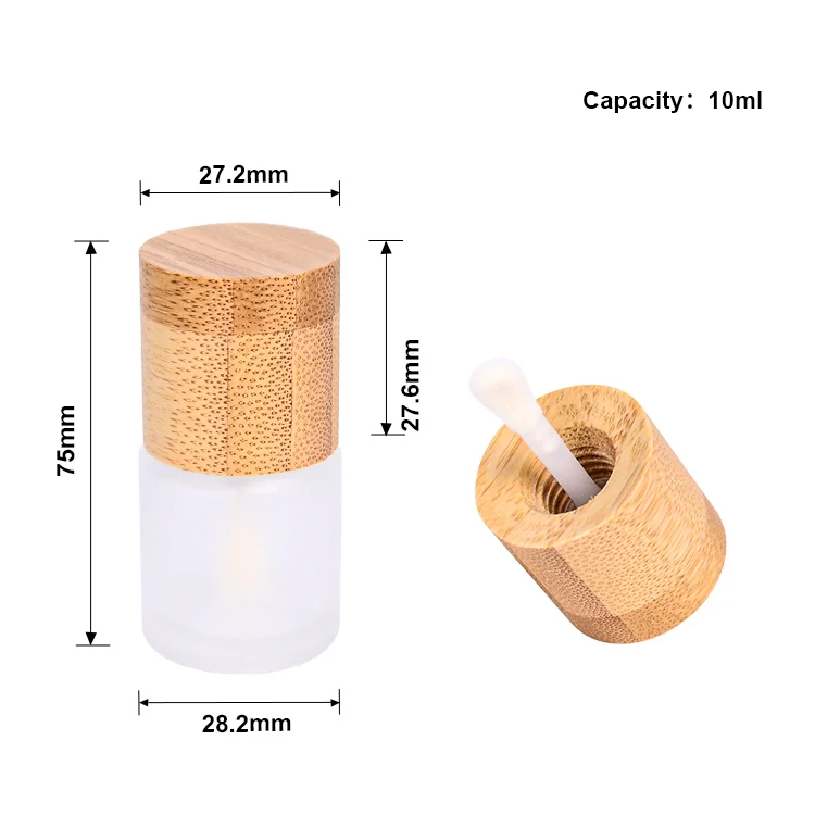 2024 Wholesale New Tubes Bulk Lip Gloss Tube Custom Empty Container Luxury Glass Cosmetic Packaging