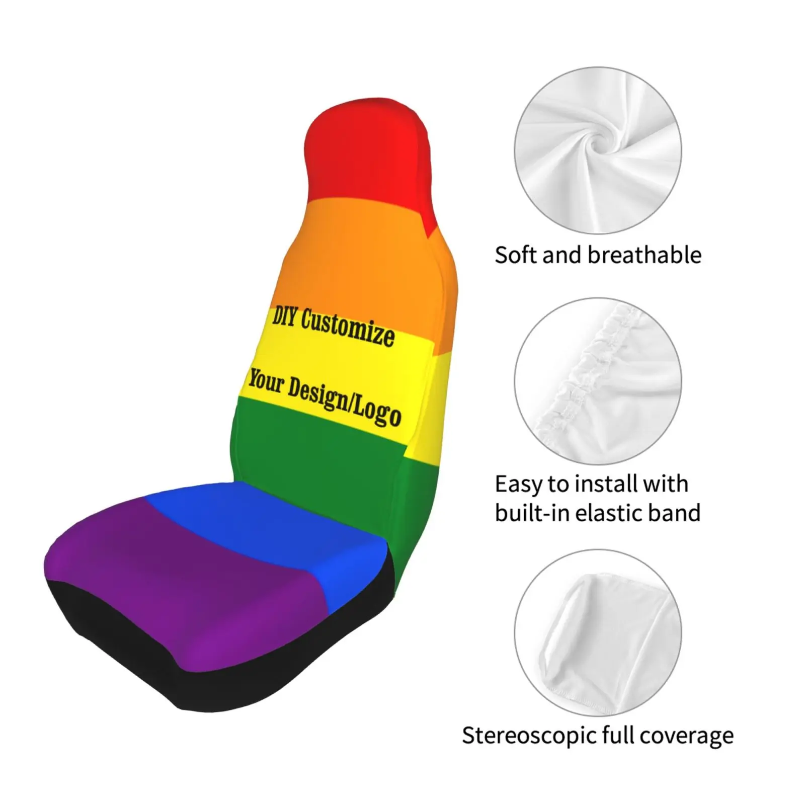 High quality customized waterproof car double seat cover, suitable for the best-selling car seat cover