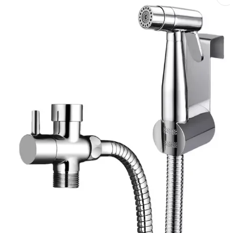 Новый товар, хромированный, золотой, латунный ручной распылитель биде для туалета, кран