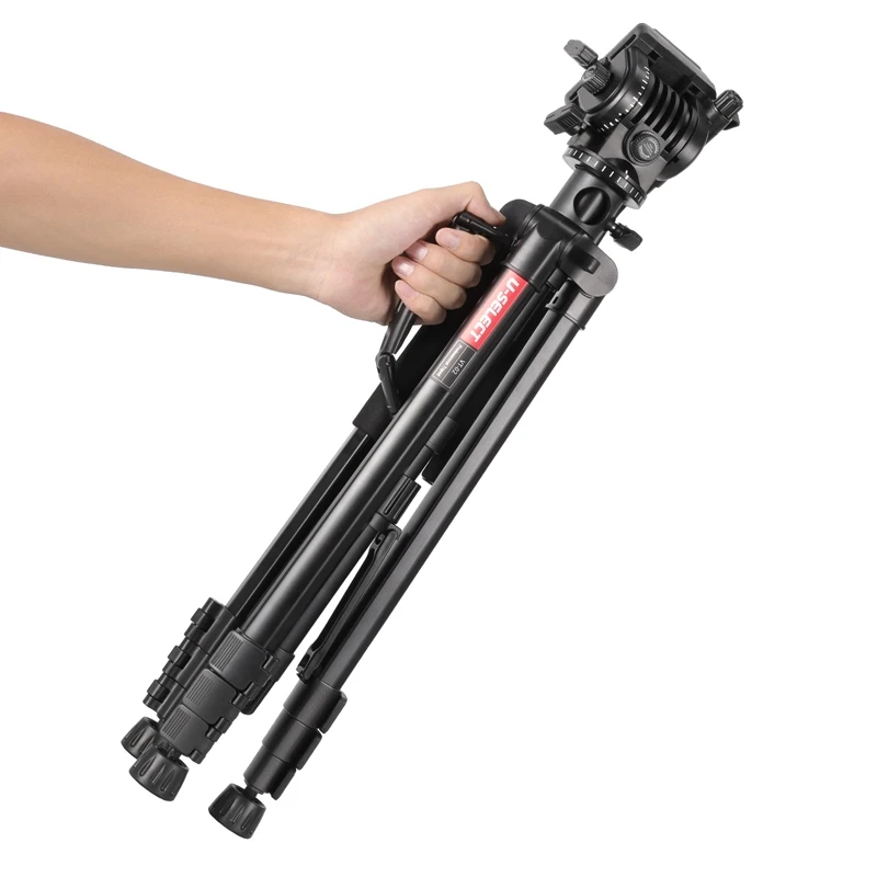 Ulanzi VT02 professional camera tripod Stand Video Tripod System Aluminum Travel Tripod multifunctional monopod for dslr camera