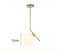 Nordic glass ball LED chandelier restaurant bedroom glass chandelier factory wholesale