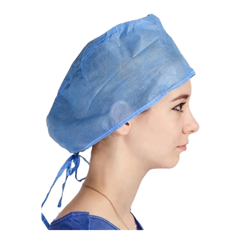 disposable medical cap surgical blue SMS hospital cap SMS PP GB15979-2002