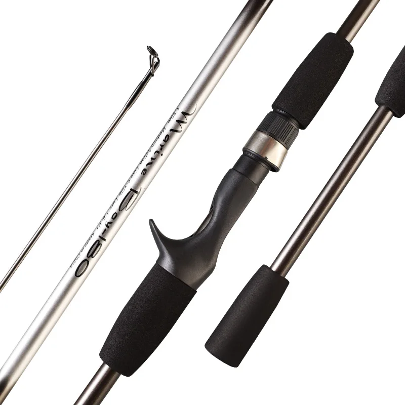 Рыболовная удочка DN 1,8 м из стекловолокна, комбинированное кастинговое удилище и катушка, полный комплект, класс m