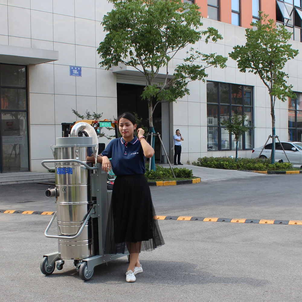 Hot Selling 380V 120L Cleaning Equipment with 2 HEPA Filters Pulse Industrial Vacuum Cleaner  for Metal Manufacturing