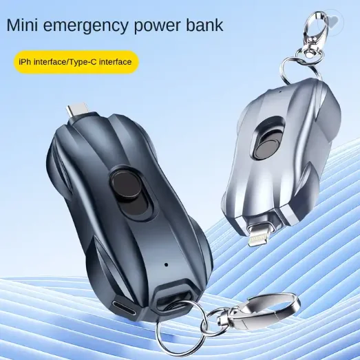 Portable mini keychain emergency charging powerbanks wireless carry-on ultra-thin emergency mobile power bank