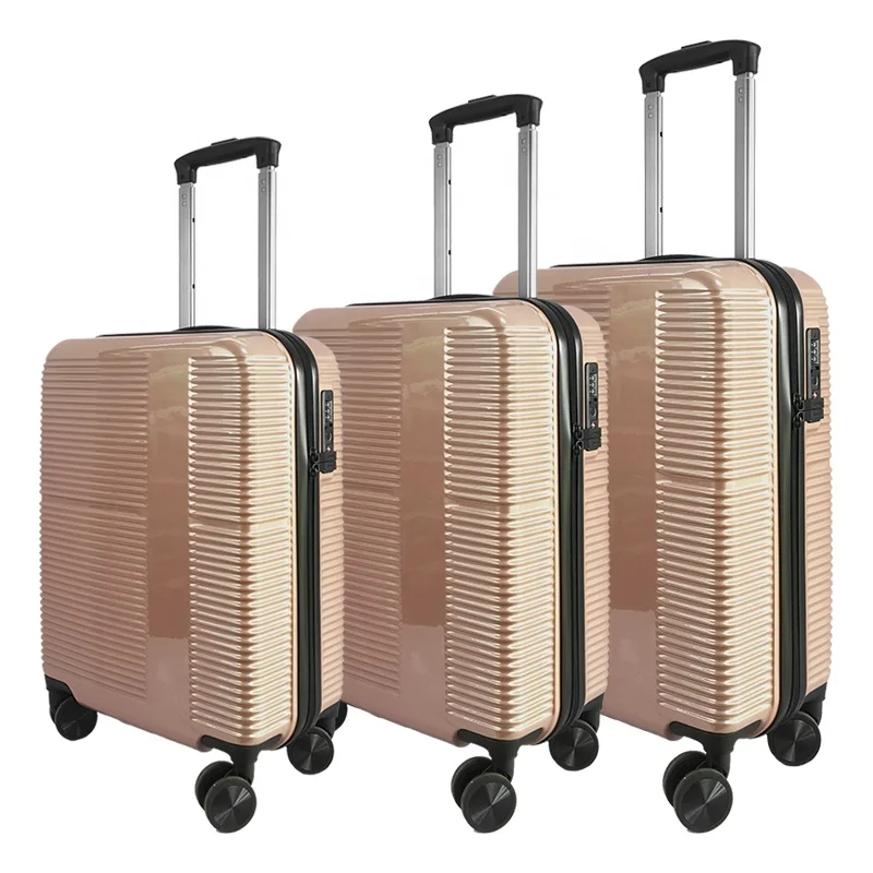 2020 Trending Aluminum Polycarbonate Trolley Koffer Rolling 3 Pcs Luggage Set Travel Bags