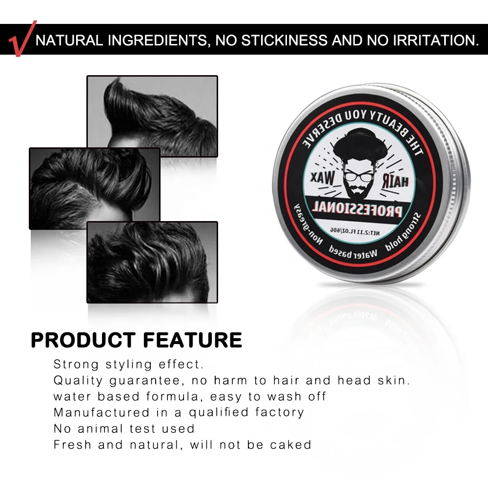 Wholesale hair wax nitro canada Strong Hold Non Greasy Hair Wax