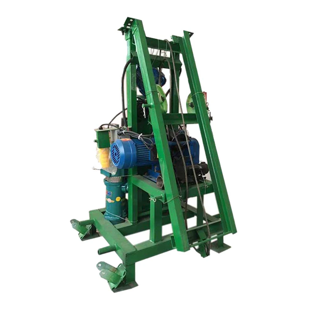 Portable Diesel Engine Hydraulic Water Well Drilling Rig Motor Borehole Drilling Rig Machine