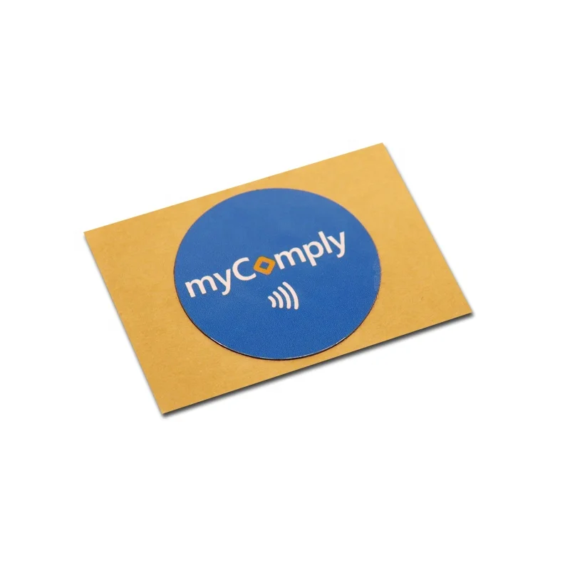 Пользовательские покрытием бумага HF RFID NFC NTAG215 анти Металлический тег
