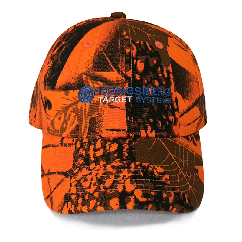 OEM дизайн логотип оранжевый Realtree шляпа на заказ охотничья Рыболовная Шапка Камуфляжный