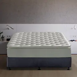 wholesale king size fashion style OEM jacquard fabric double side pillow top pocket spring mattresses memory foam