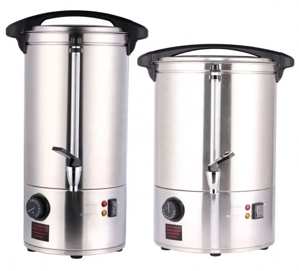 Stainless Steel Beverage Boiler Catering Urn Water Boiler with temperature control and Boil-Dry Protection function