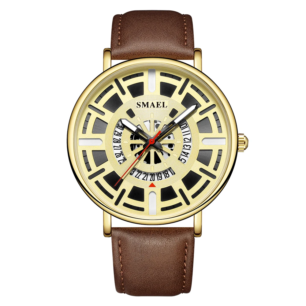 Лидер продаж, индивидуальные модные водонепроницаемые повседневные мужские часы с перекрестной границей