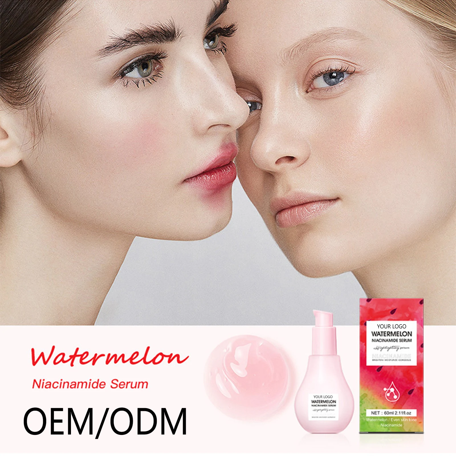 Organic whitening skin care serum Stretch Marks Removal Niacinamide Dark Spot Anti Aging Hydrating lightening watermelon Serum