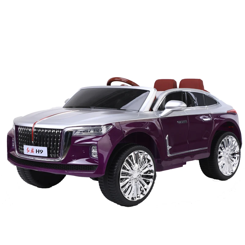 2021 China Red Flag licensed Hong Qi H9 12v four-wheel suspension kids ride on car electric with Licensed kids ride on car