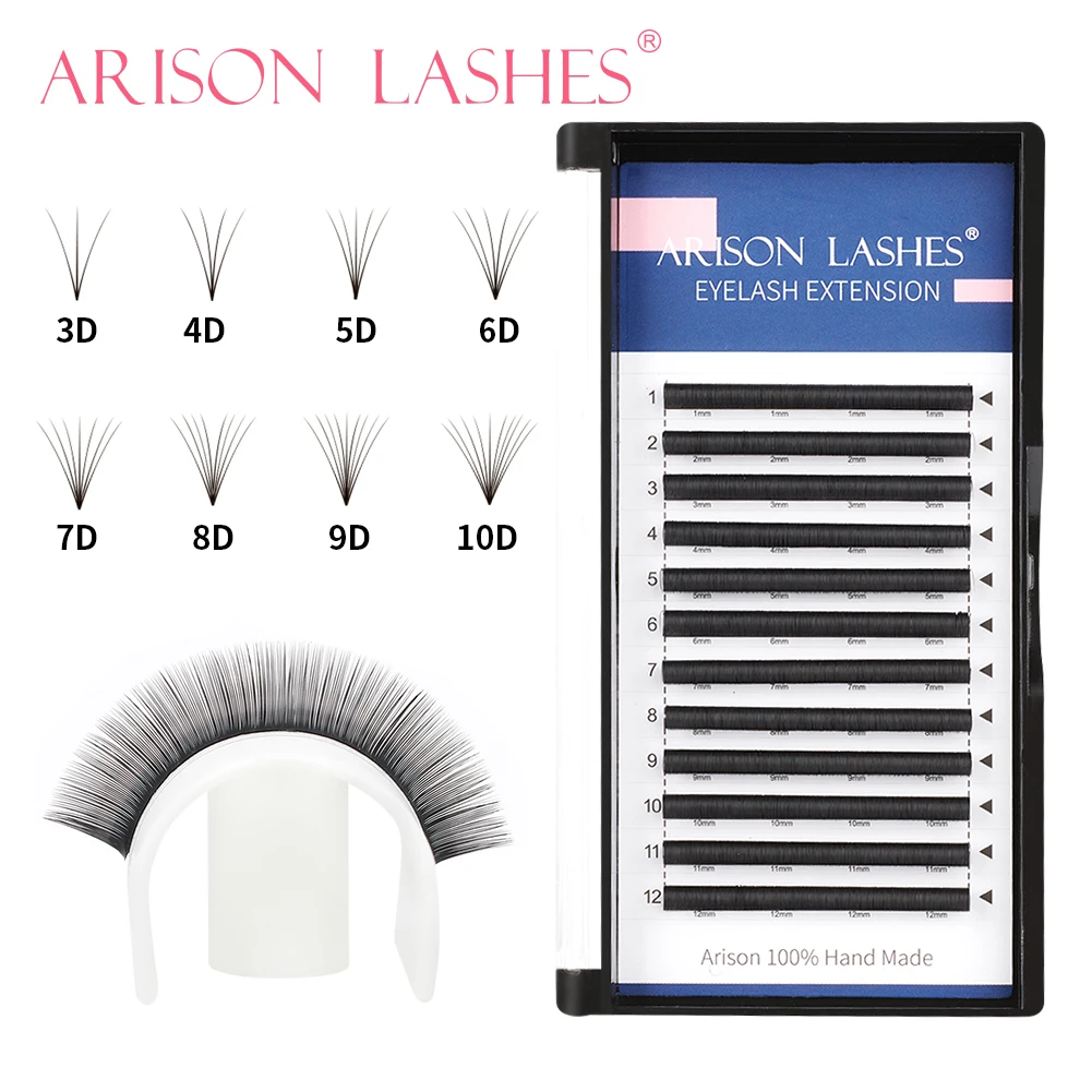 stock extreme black easy fan volume auto fan mink individual lashes easy fan lashes eyelash extension